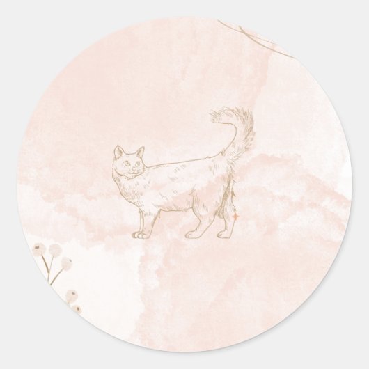 étiquette de chat (Devant)