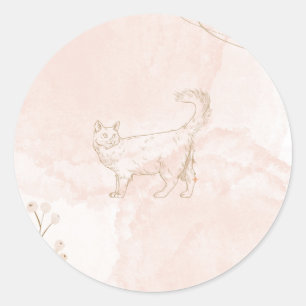 étiquette de chat