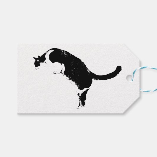 Étiquette de chat artistique (Devant (Horizontal))