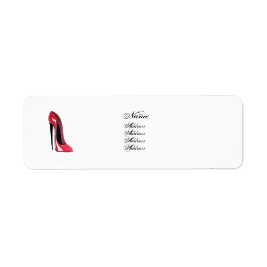 Étiquette de chaussures Red Stiletto (Devant)