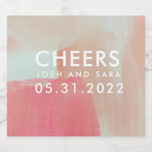 Étiquette de Cheers pour bouteilles (Étiquettes simples)