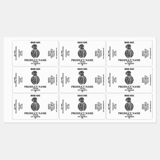 Étiquette de cheveux modèle  (Feuille)