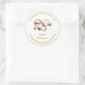 Étiquette de chiche à champignons maison d'or | Bl (Sac)