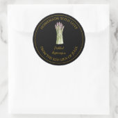 Étiquette de chiche à l'Asperge fait maison en or  (Sac)