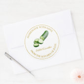 Étiquette de chiche en concombre fait maison | Bla (Enveloppe)