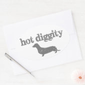 Étiquette de chien de Diggity Hot (Enveloppe)
