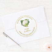 Étiquette de chou-fleur en or fait maison | Blanc (Enveloppe)