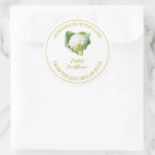Étiquette de chou-fleur en or fait maison | Blanc (Sac)