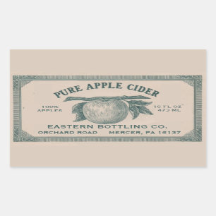 Étiquette de cidre de pomme Vintage entièrement mo