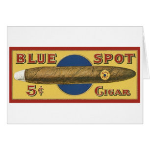 Étiquette de cigare Blue Spot