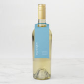 Étiquette de cintre de bouteille de bienvenue mini (Sur bouteille)