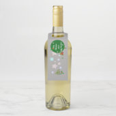 Étiquette de cintre de bouteille de Noël (Sur bouteille)