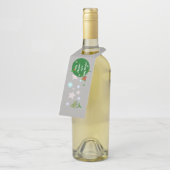 Étiquette de cintre de bouteille de Noël (Incliné)