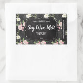 Étiquette de cire de soja personnalisable (Sac)
