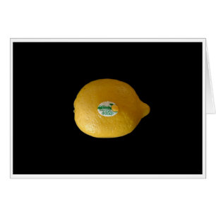 Étiquette de citron