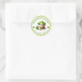 Étiquette de citrons verts Gingham faits à la main (Sac)