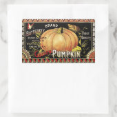 Étiquette de citrouille Antique Marque Papillon (Sac)