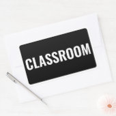 Étiquette de CLASSE élégante au format rectangulai (Enveloppe)