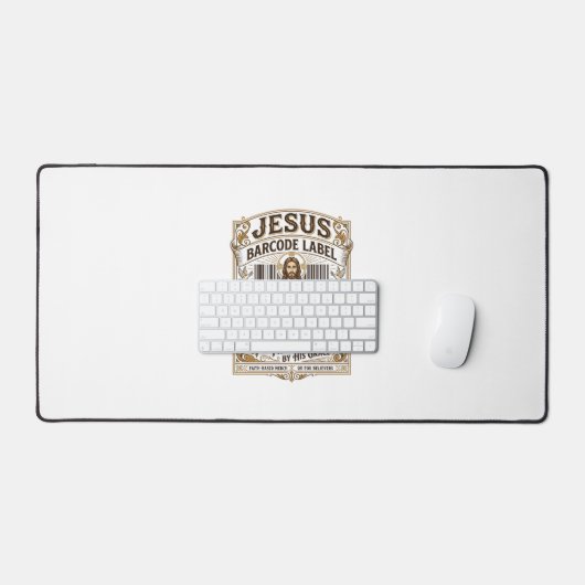 Étiquette de code-barres Jésus Rachetée Jésus Code (Clavier et souris)