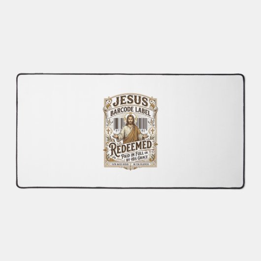 Étiquette de code-barres Jésus Rachetée Jésus Code (Recto)