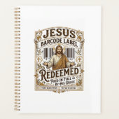 Étiquette de code-barres Jésus Rachetée Jésus Code (Devant)