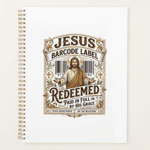 Étiquette de code-barres Jésus Rachetée Jésus Code