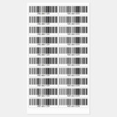 Étiquette de code-barres personnalisée étanche pou (Feuille)