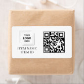 Étiquette de code QR d'inventaire pour l'identific (En situation)