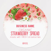 Étiquette de colis de fruits à la fraise (Design 2)