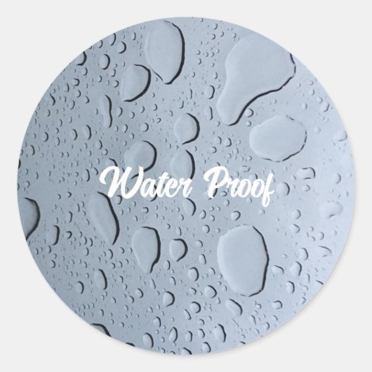 Étiquette de colis de gouttes anti-éclaboussures é (Devant)