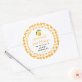 Étiquette de Collation de Mangue Séchée Maison (Enveloppe)
