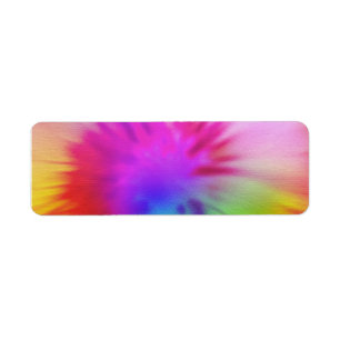 Étiquette de colorant de cravate