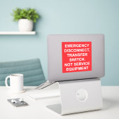 Étiquette de commutateur de transfert de déconnexi (Ordinateur portable sur le bureau)