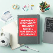 Étiquette de commutateur de transfert de déconnexi (Couverture iPad)