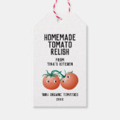 Étiquette de Condiment de Tomate Maison avec nom p (Devant)