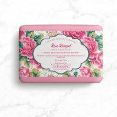 Étiquette de conditionnement de savon Rose Bouquet