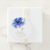 Étiquette de confirmation florale à l'aquarelle bl (En situation)