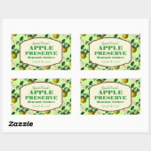 Étiquette de confiture Apple Preserve (Feuille)