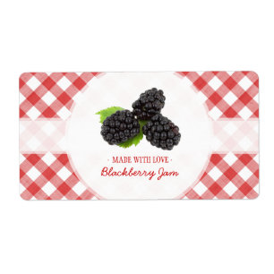 Étiquette de confiture Blackberry