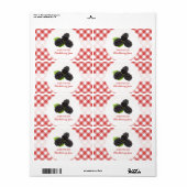 Étiquette de confiture Blackberry (Feuille entière)