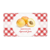 Étiquette de confiture d'abricot (Devant)