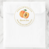 Étiquette de confiture d'abricot fait maison | Bla (Sac)