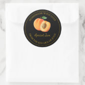 Étiquette de confiture d'abricot fait maison | Noi (Sac)