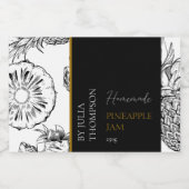 Étiquette de confiture d'ananas maison moderne (Étiquettes simples)