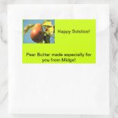 Étiquette de confiture de beurre de poire (Sac)