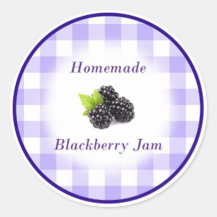Étiquette de confiture de Blackberry fait maison