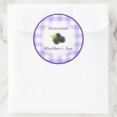 Étiquette de confiture de Blackberry fait maison (Sac)