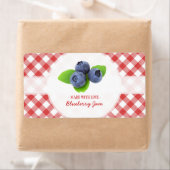 Étiquette de confiture de bleuet (En situation)