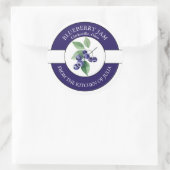 Étiquette de confiture de bleuet (Sac)