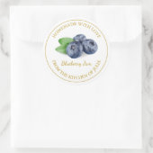 Étiquette de confiture de bleuet fait maison | Bla (Sac)